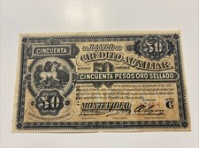 Banconota 50 Pesos Oro Sellado