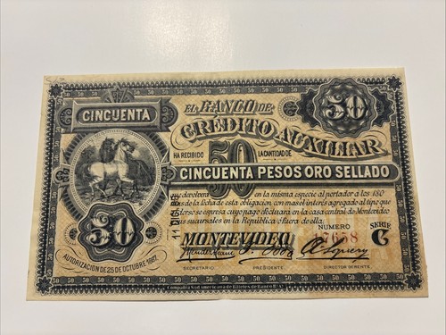 Banconota pesos oro sellado - oro,