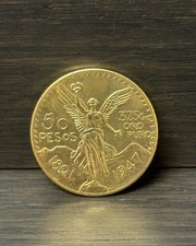 Moneta Messicana Placcata Oro