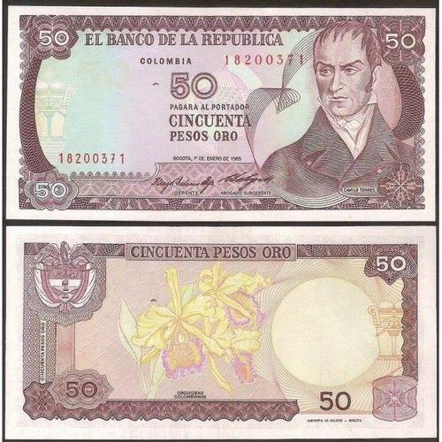 Colombia pesos oro 1985 - colombia,