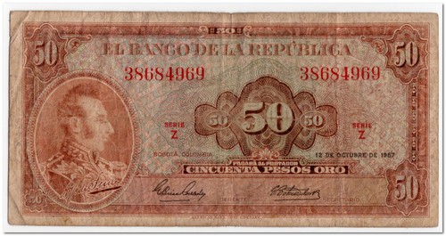 Colombia pesos - colombia,50,