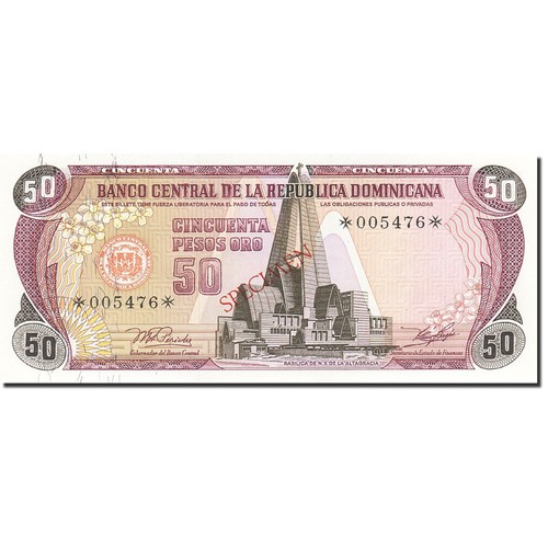 Billet dominican republic 50 - dominican,