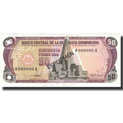 Billet dominican republic 50 - dominican, republic,