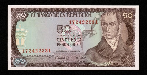 Billet colombie pesos - billet, 50