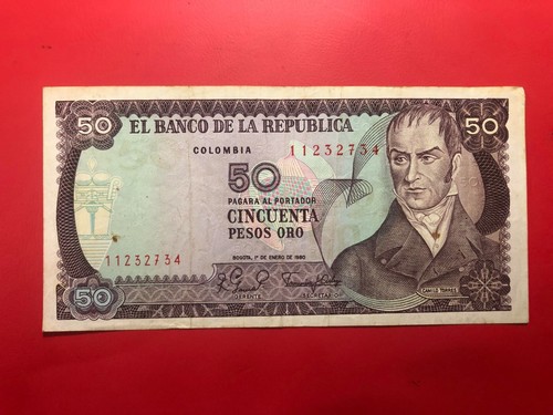 America colombia 50 pesos - -,