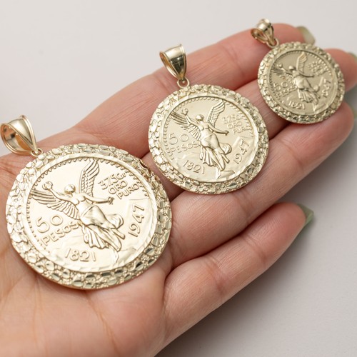 Solid gold ciondolo messicano - gold,