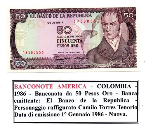 Colombia 1986 banconota - colombia,