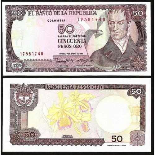 Colombia pesos oro 1986 - pesos,