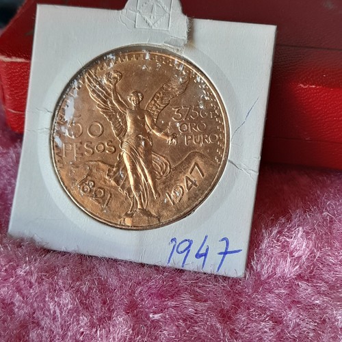 Pesos oro messico moeda - 50, oro,