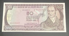 Billete Colombia 50 Pesos De