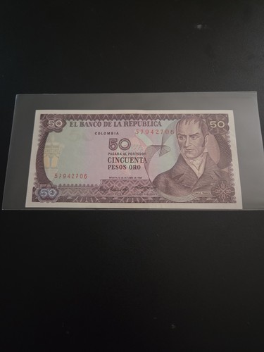 Banconota colombia pesos - colombia, "50