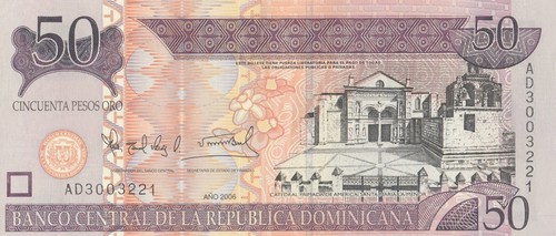 Banconota dominicana pesos - banconota, 50