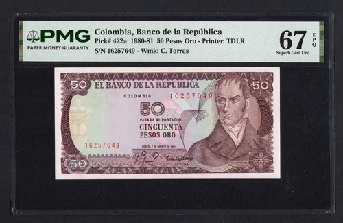 Colombia pesos oro 8 1981 - pesos,