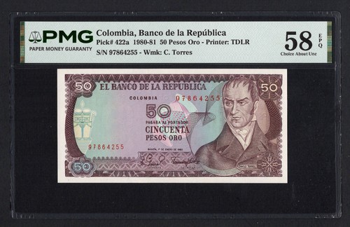 Colombia pesos oro 1 - 50,
