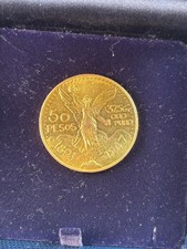 moneta 50 pesos oro replica 