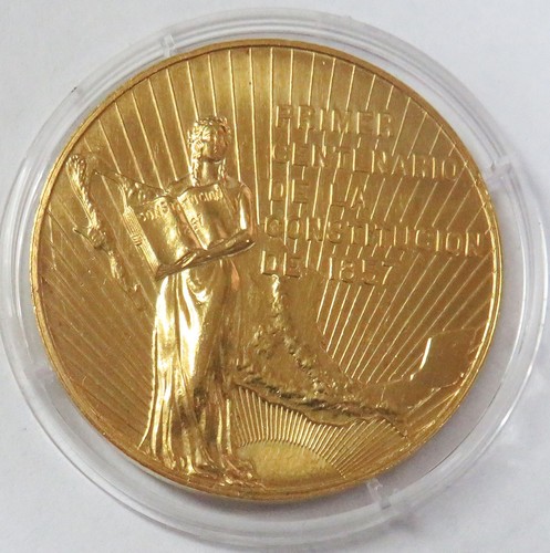 1957 oro messico pesos - 50,