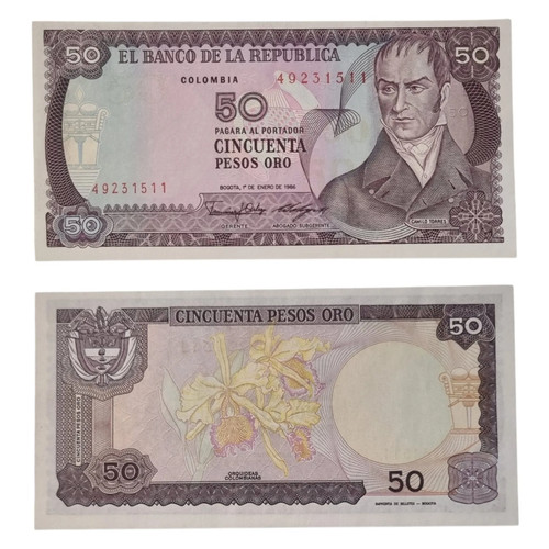 Colombia pesos oro - colombia:, 50