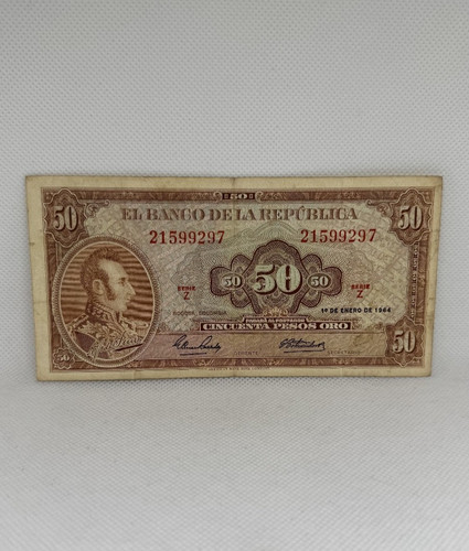 Banconota colombia 50 - colombia,