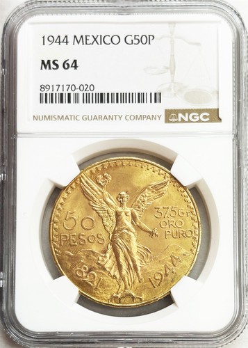 Moneta oro 1944 messico - 1944, 50