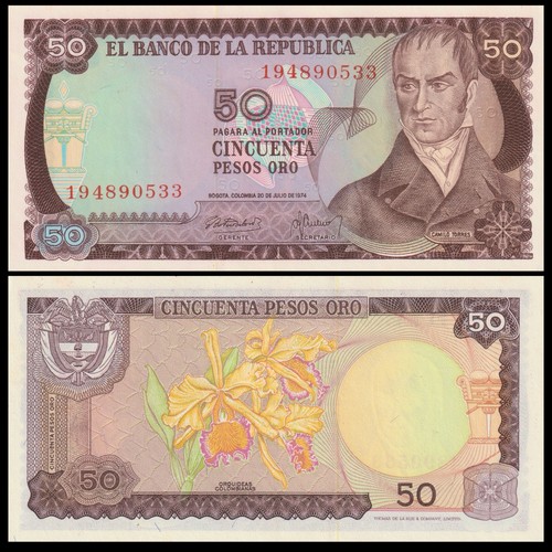 Colombia 50 pesos oro - pesos,
